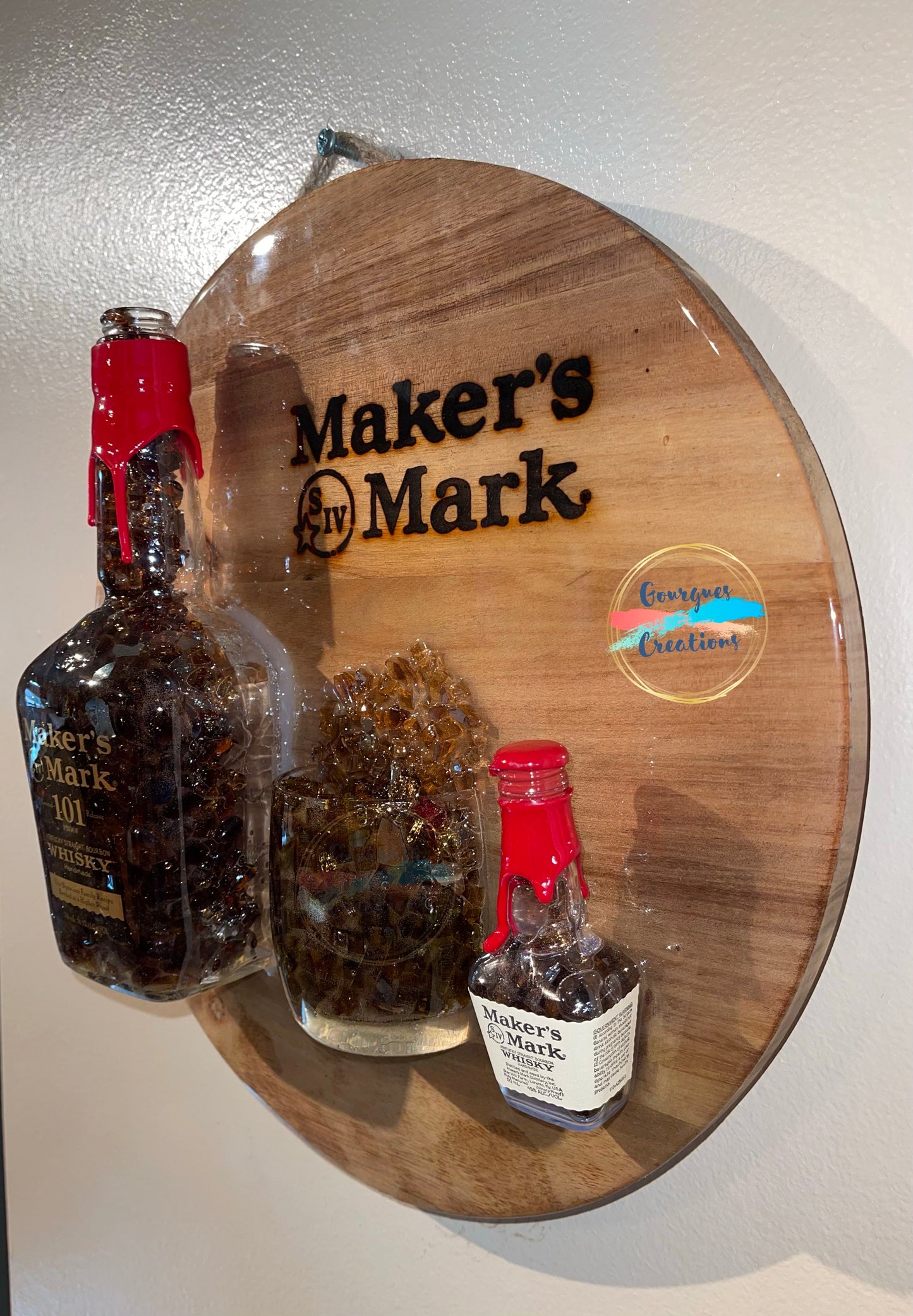 BOTTLE ART - Makers Mark Bourbon