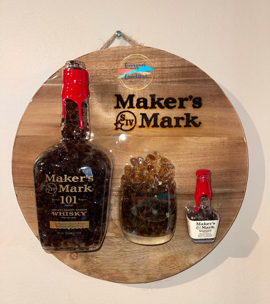 BOTTLE ART - Makers Mark Bourbon