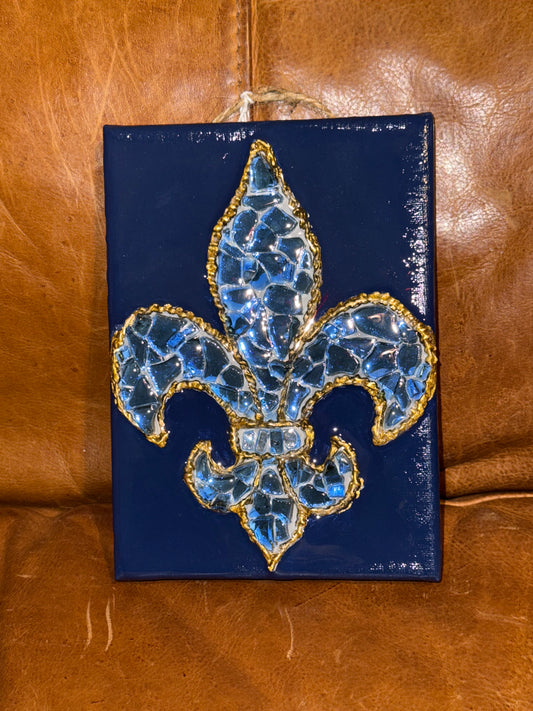 L-O-C-A-L SAINTS Fleur De Lis 5X7 - RC002