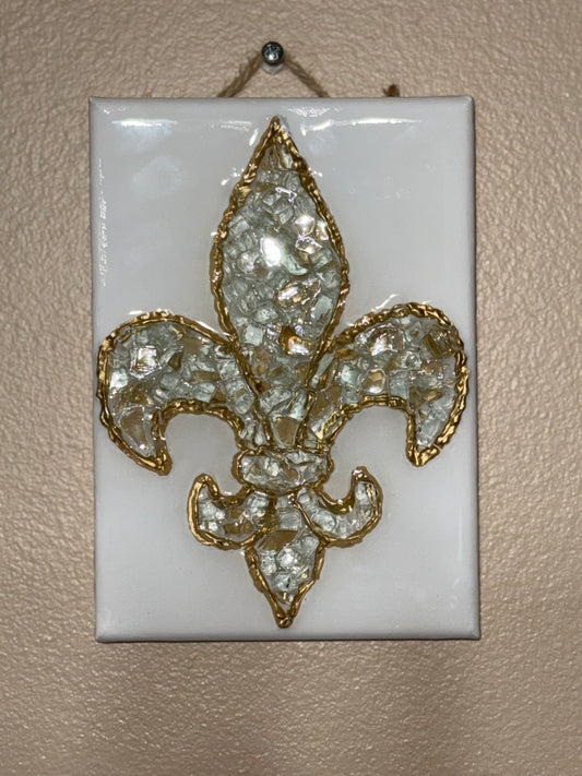 L-O-C-A-L SAINTS Fleur De Lis 5X7 - RC006