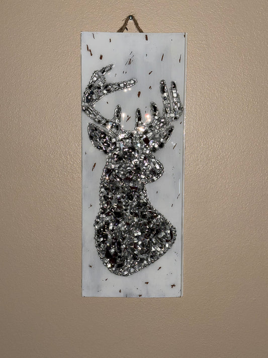 Deer Silhouette “SILVER” 7x20