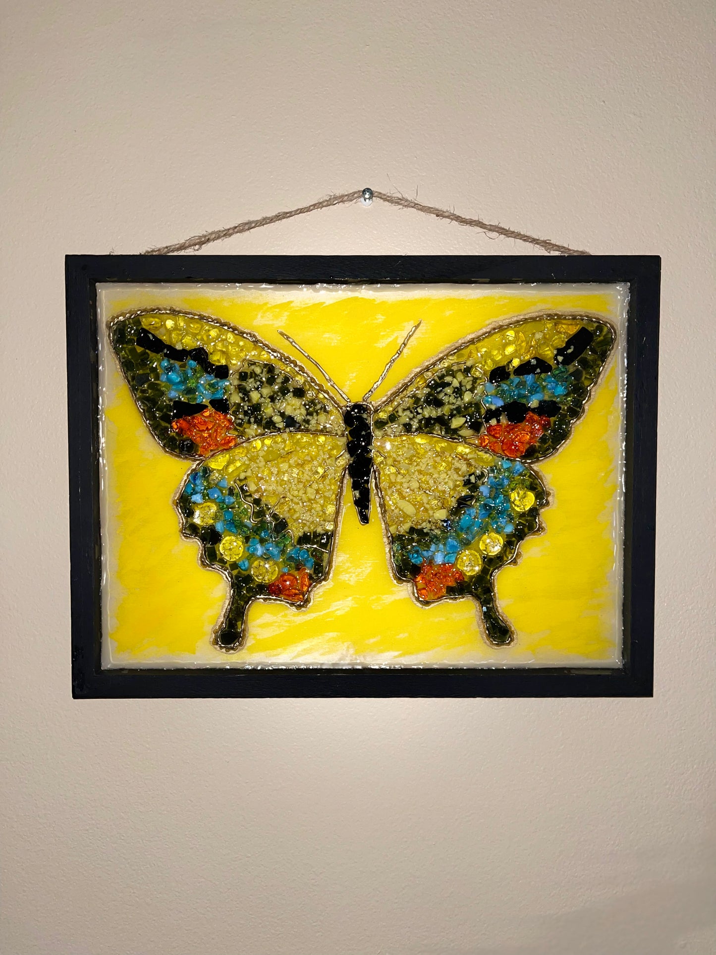 Black & Yellow Swallowtail Butterfly 12"X16"