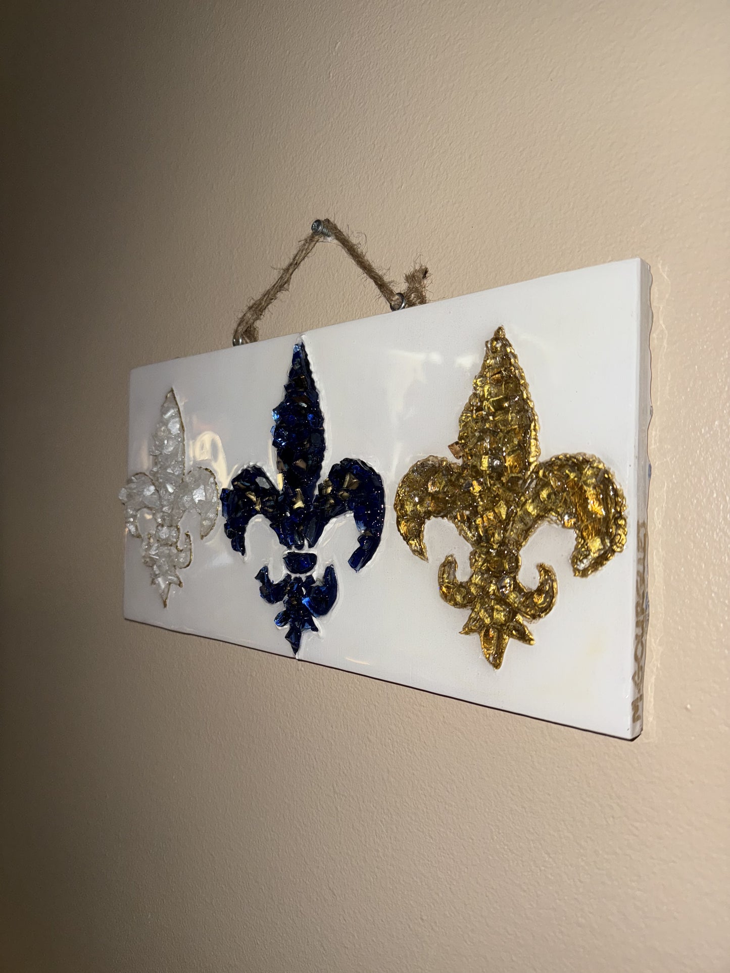 All Saints Fleur De Lis  7x14
