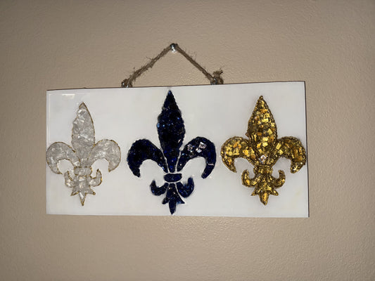 All Saints Fleur De Lis  7x14