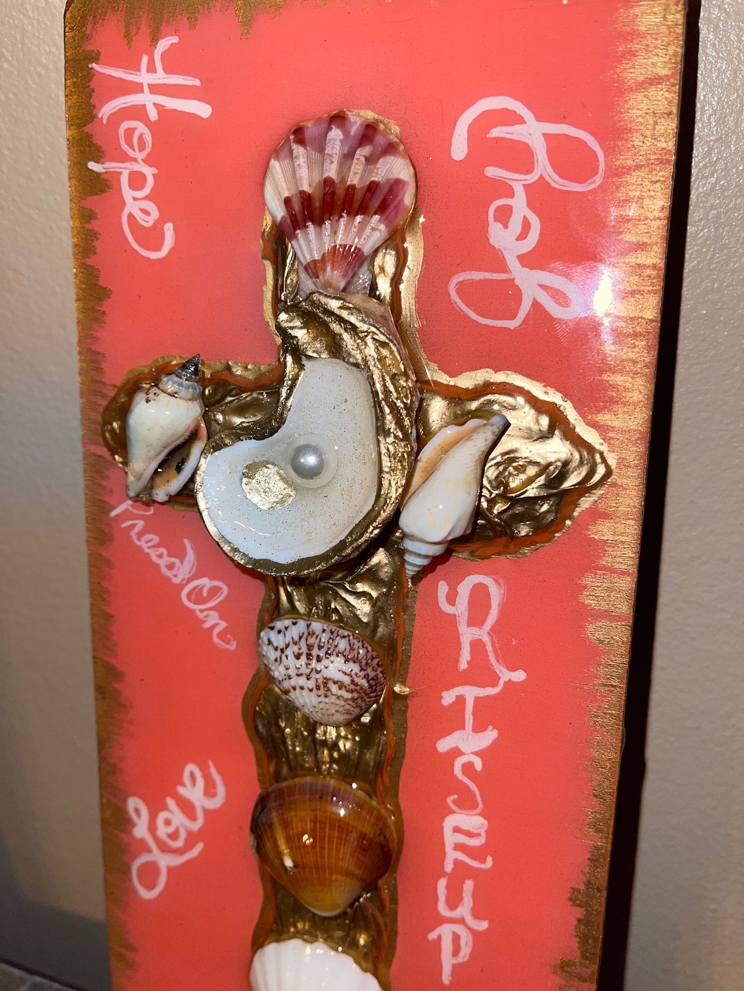 Seashell & OYS Cross 5X12