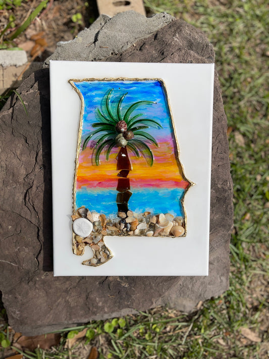 ALABAMA - Sunset Palms  11x14