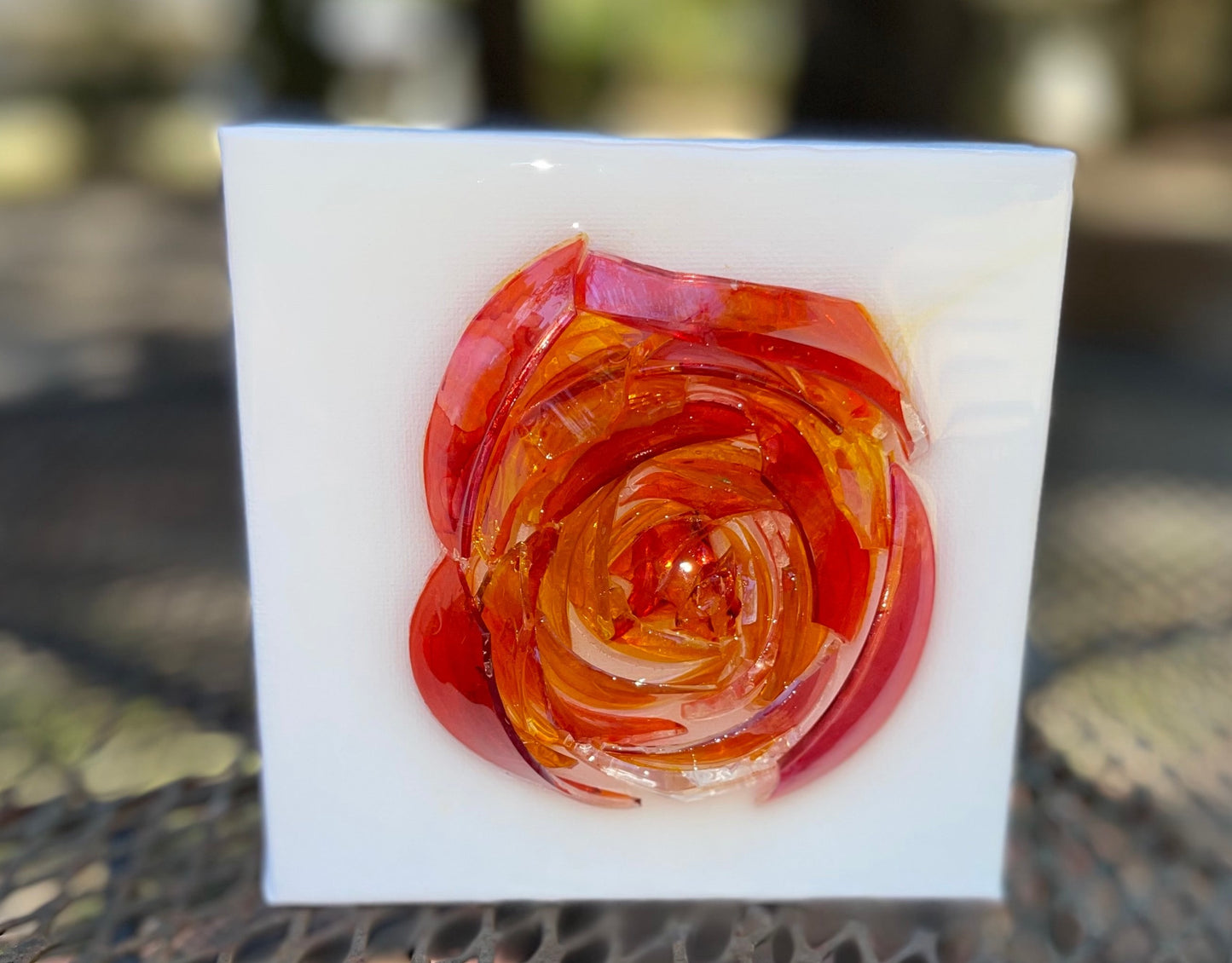 Bleeding Love Red Rose - 6x6
