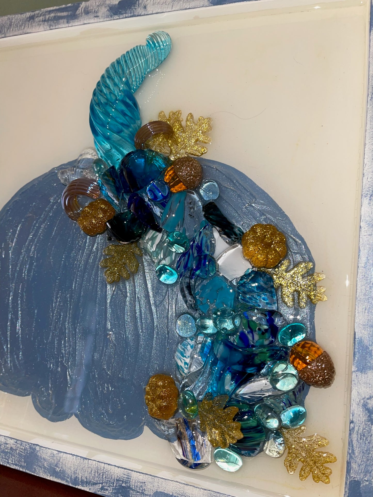 I See Your Blue - Pumpkin 12X12