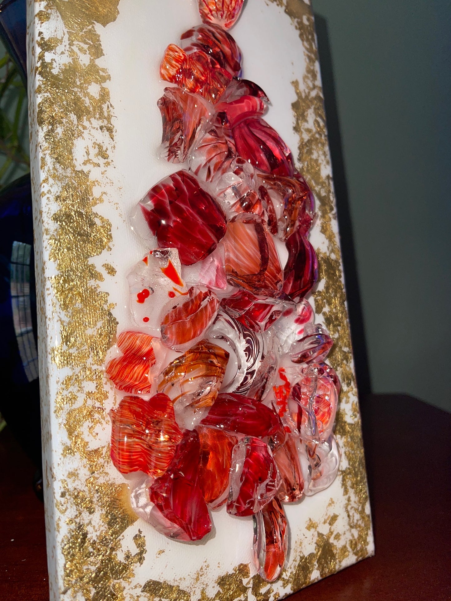 Christmas Tree Blown Glass 6X12