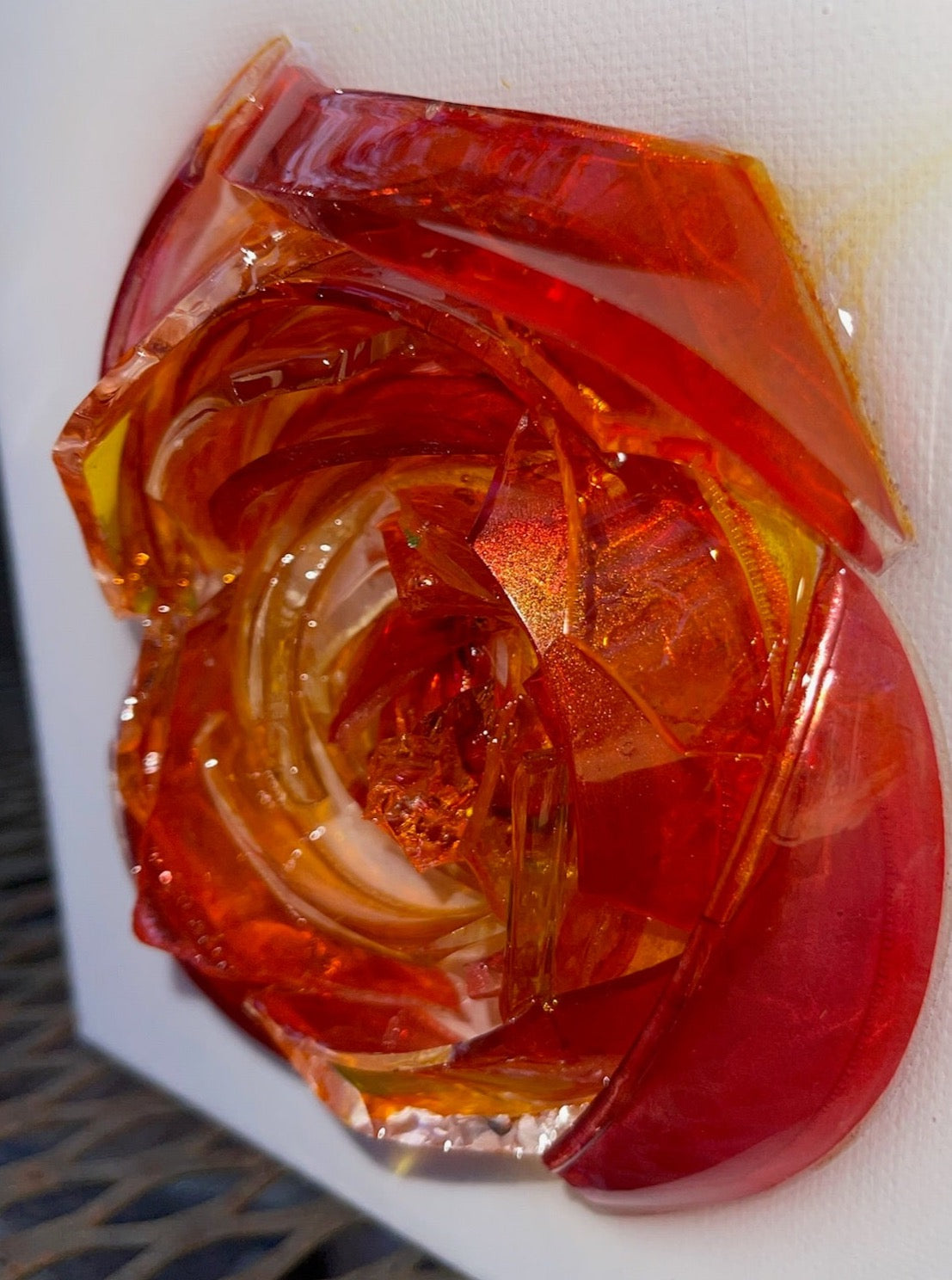 Bleeding Love Red Rose - 6x6