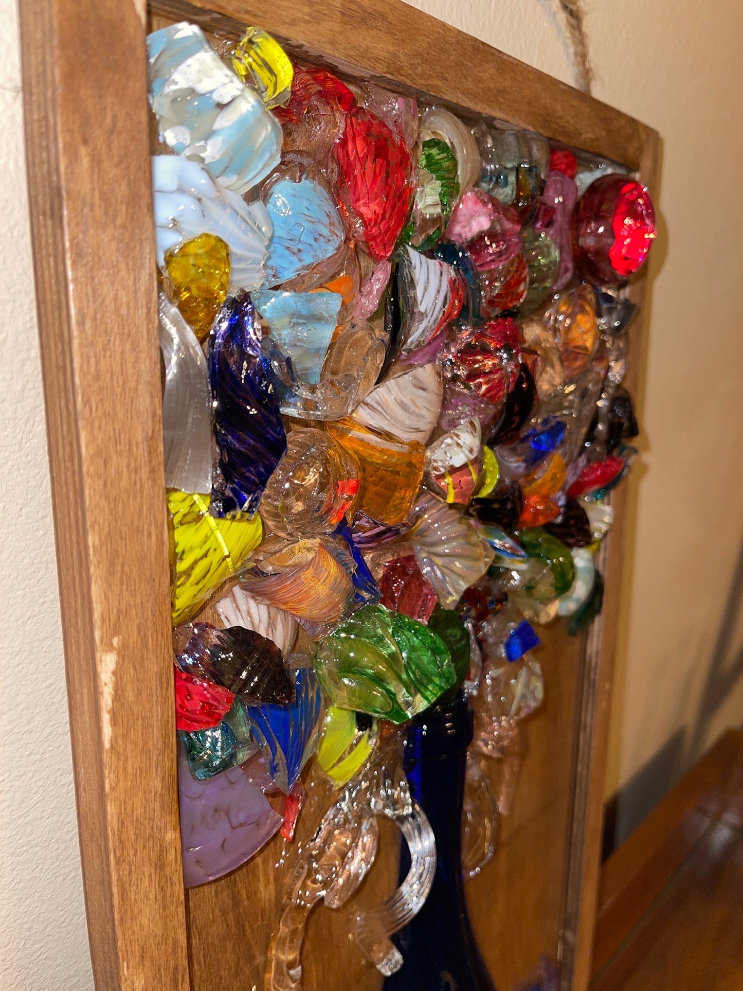 Wine Bottle Flower BOUQUET 10x20
