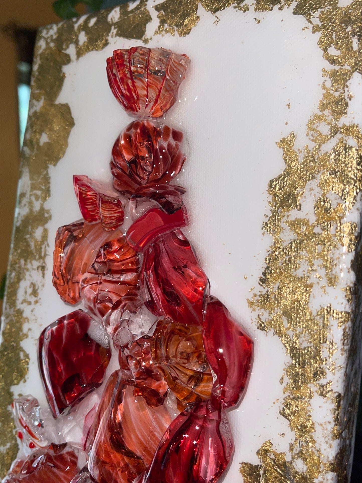 Christmas Tree Blown Glass 6X12