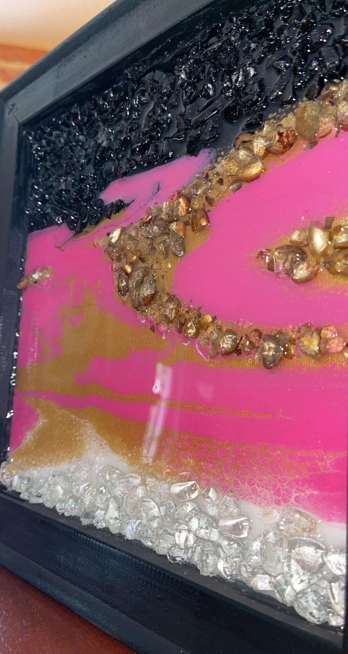 Abstract Glass and Resin
