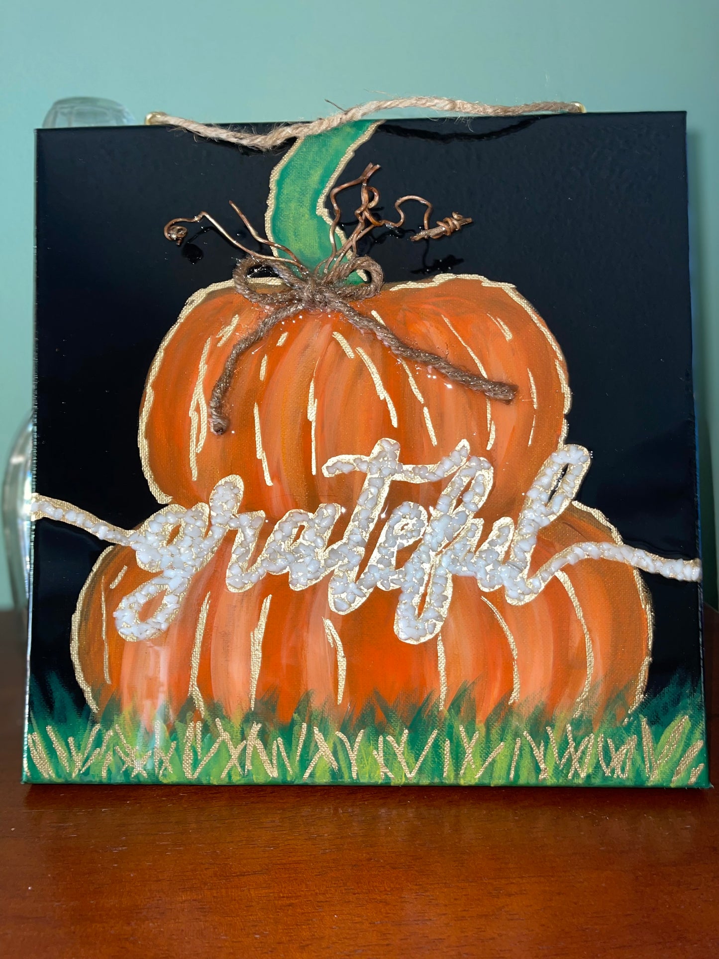 Pumpkin Grateful 12x12