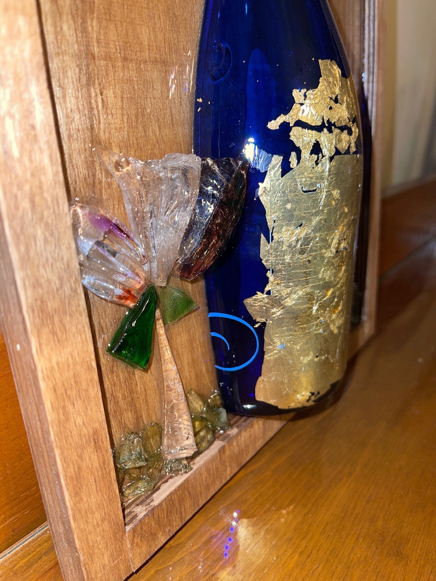 Wine Bottle Flower BOUQUET 10x20