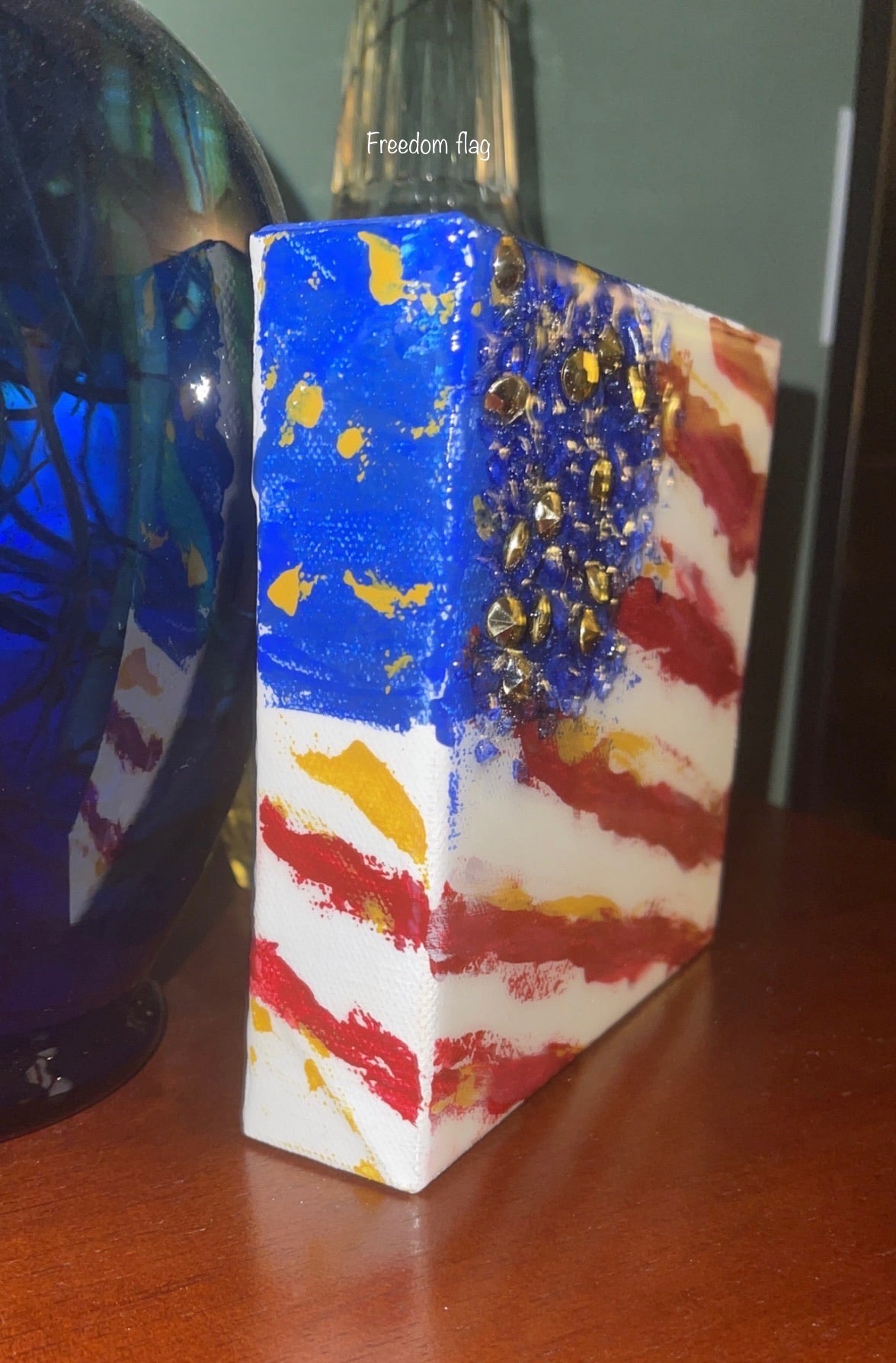 FLAG - USA Abstract 6x6