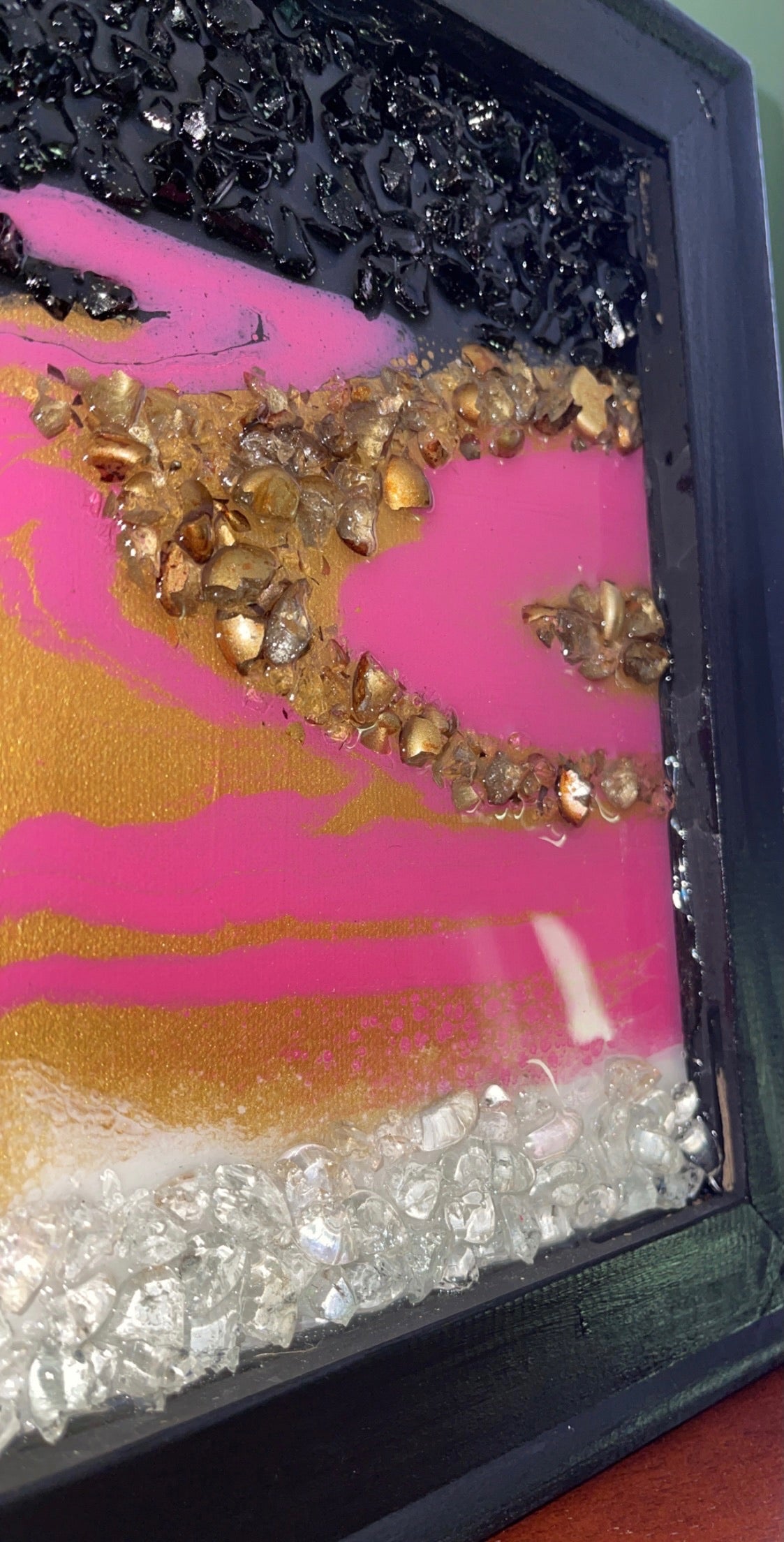 Abstract Glass and Resin