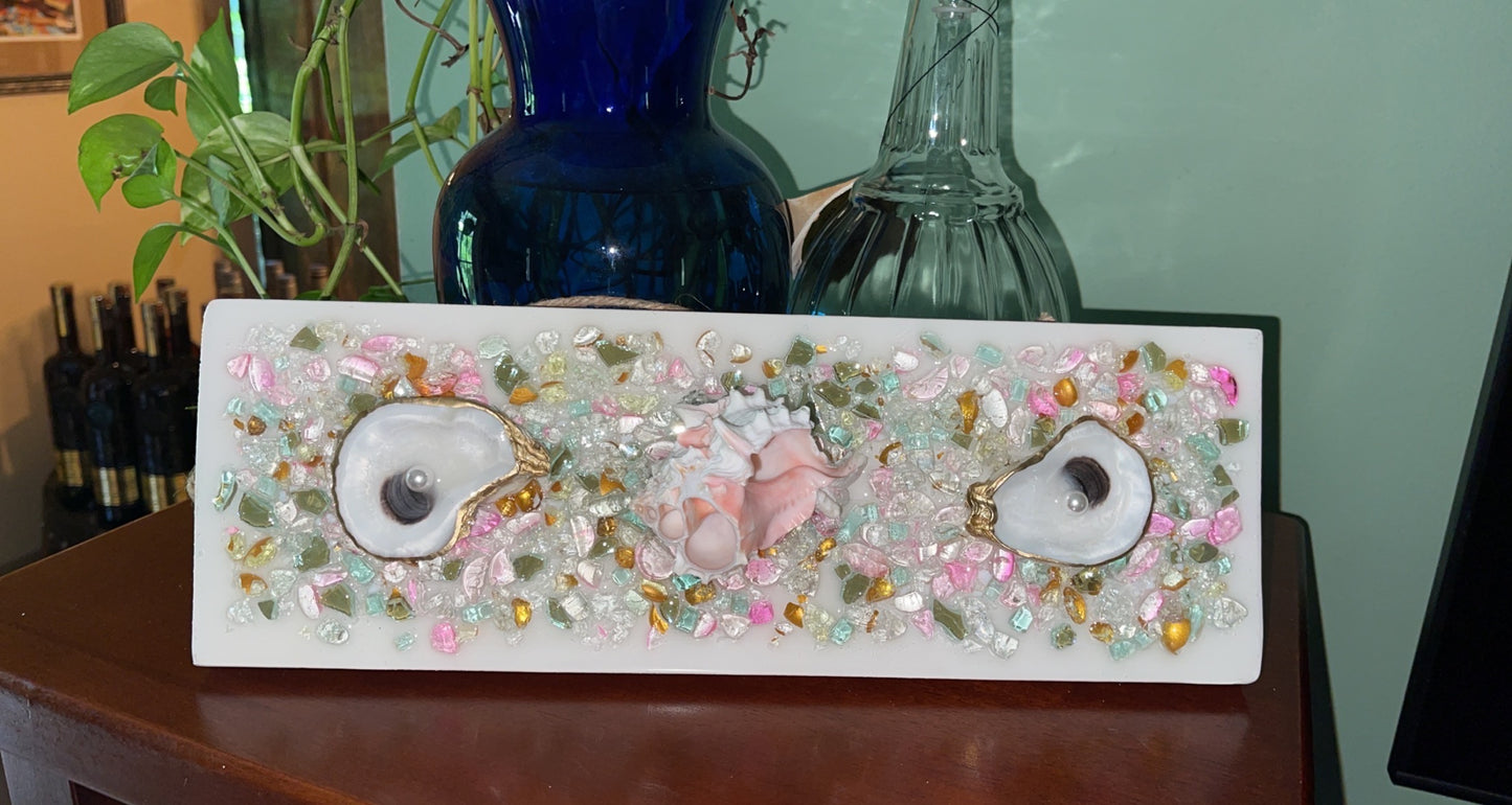OYS Shell & Glass Art - Pastels 6x12
