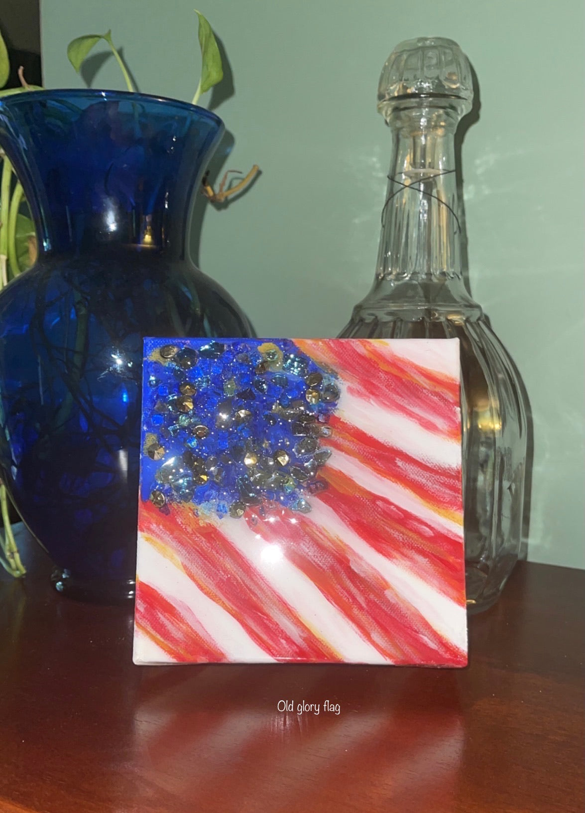 FLAG - USA Abstract 6x6