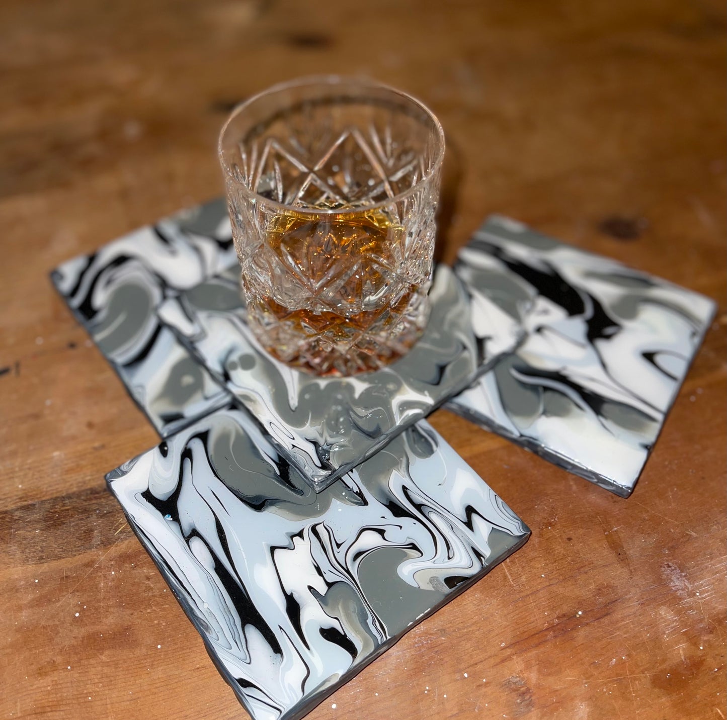 Coasters Black White