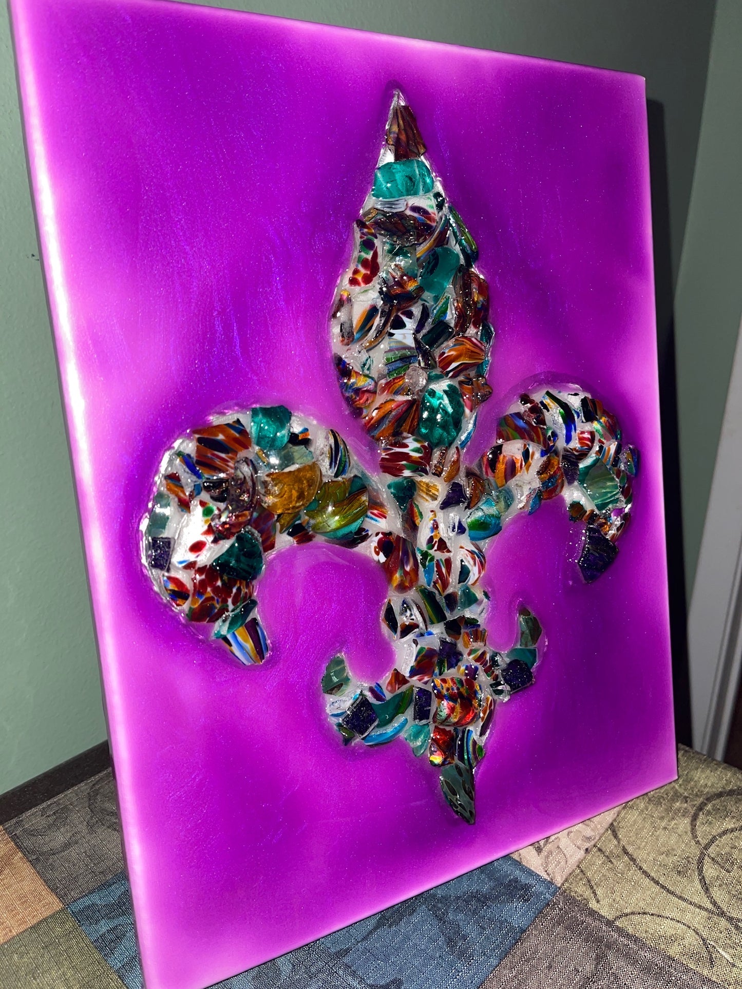 Fleur De Lis Mardi Gras 11x14