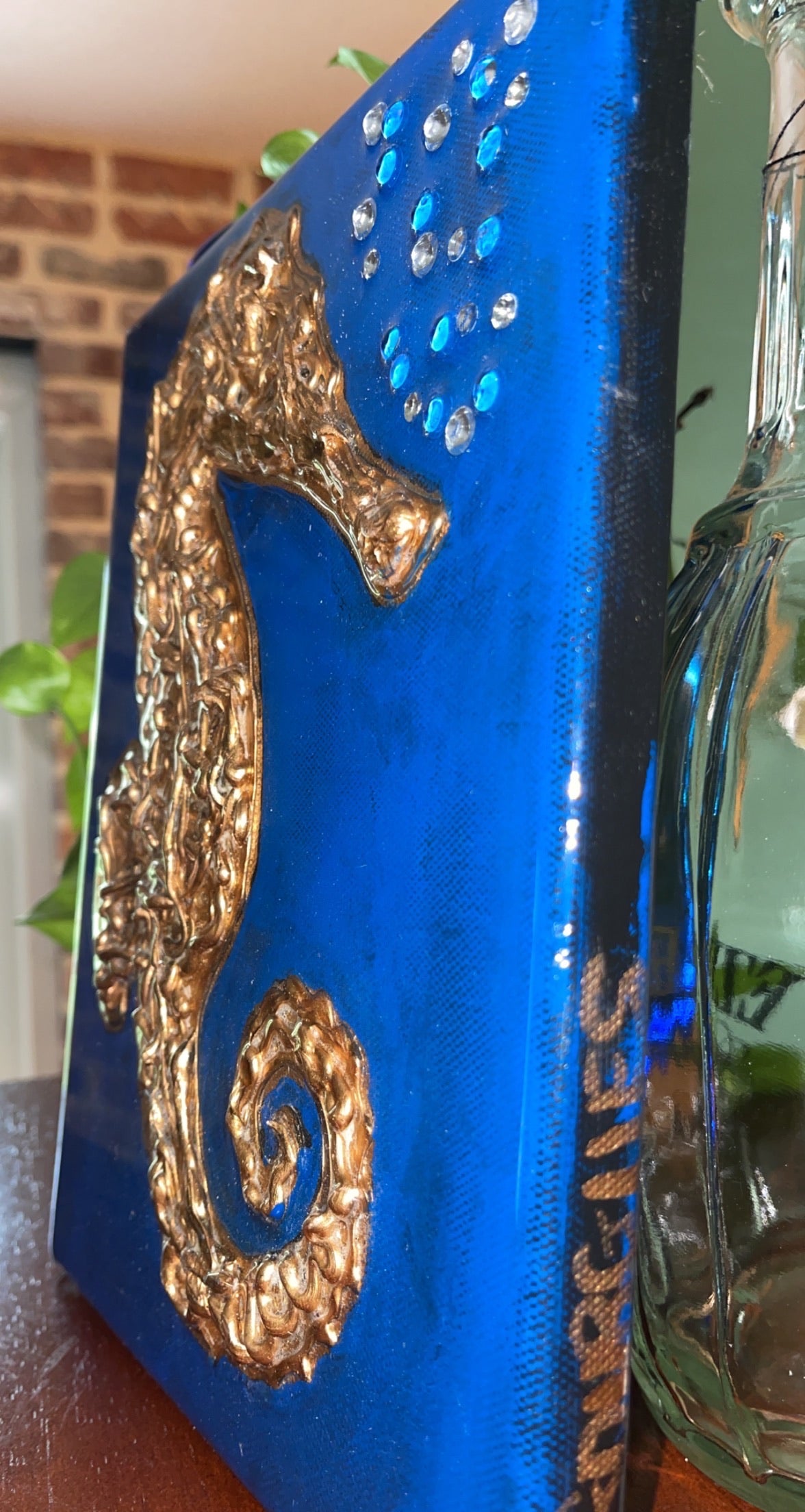 Seahorse Mixed Media 8X10