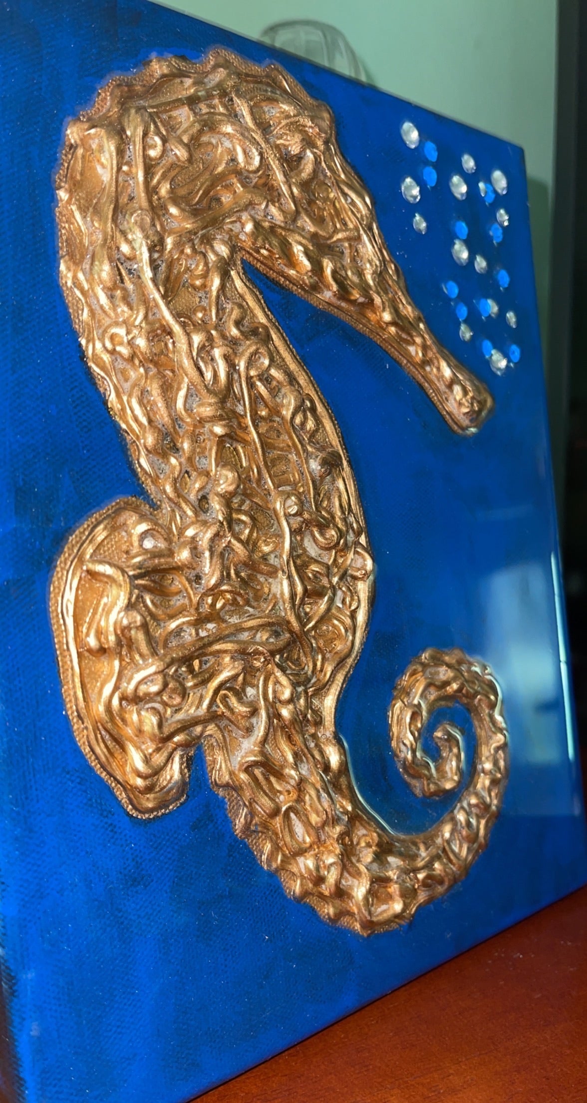 Seahorse Mixed Media 8X10