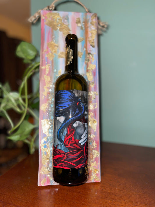 Glass Bottle Art - Madam 11x14