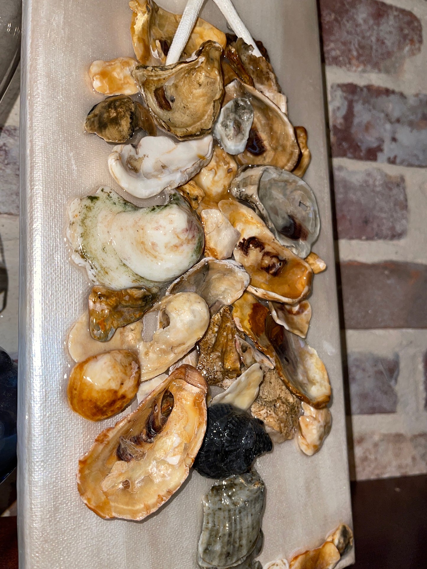 Oyster Shell Christmas Tree 4x12