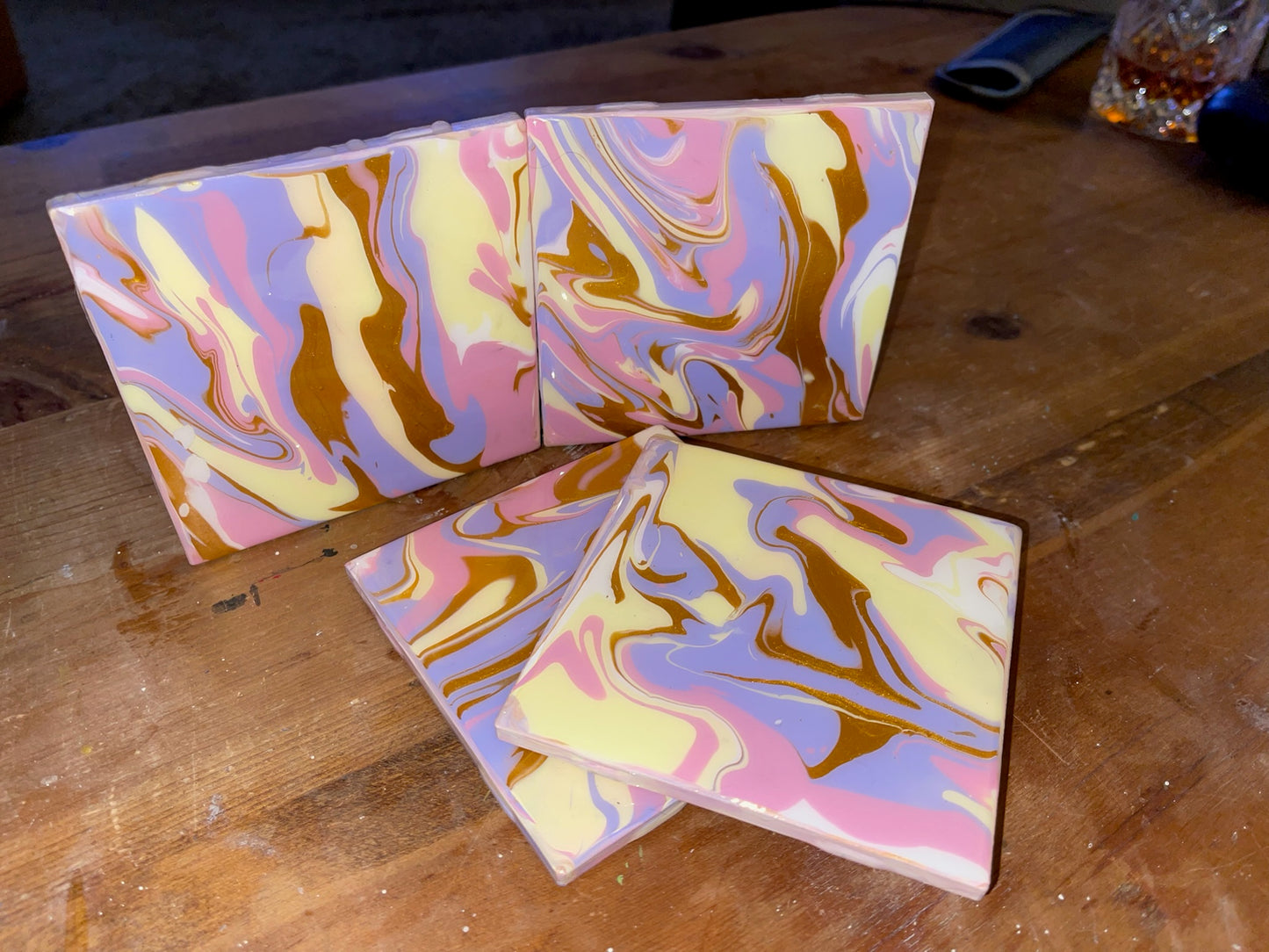 Coasters Pastels