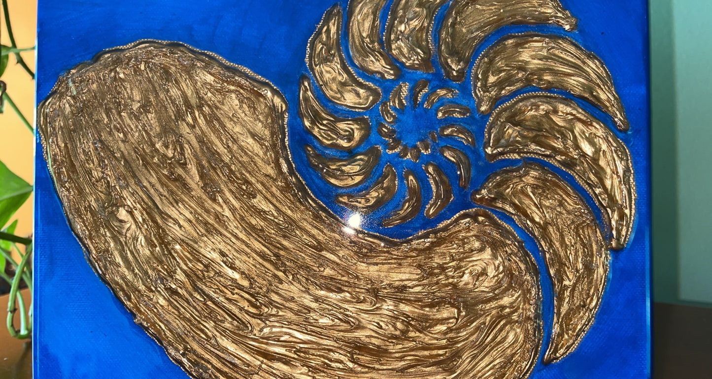 Seashell Mixed Media 8x10