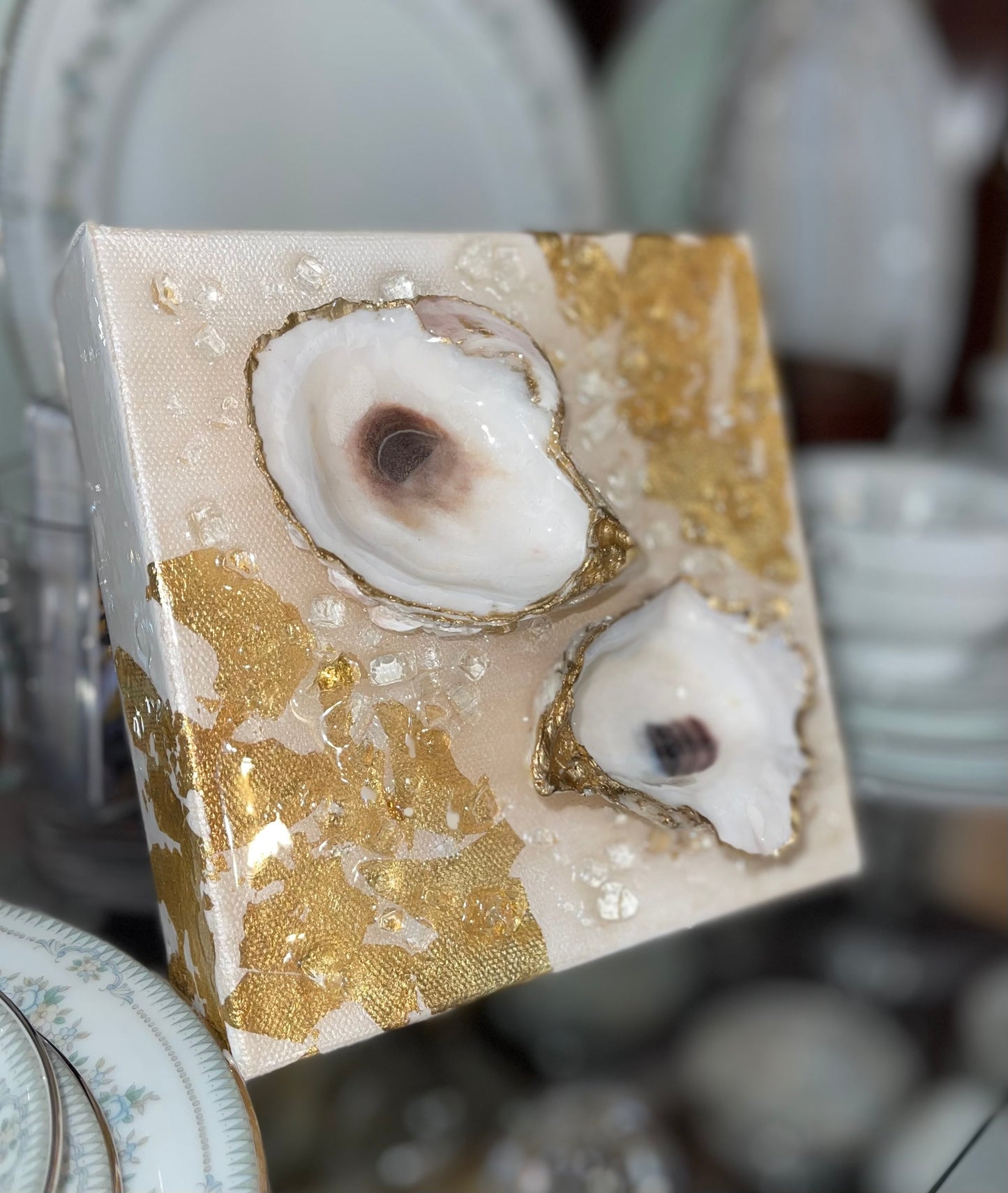 OYS Shell Double GLD LEAF 6X6