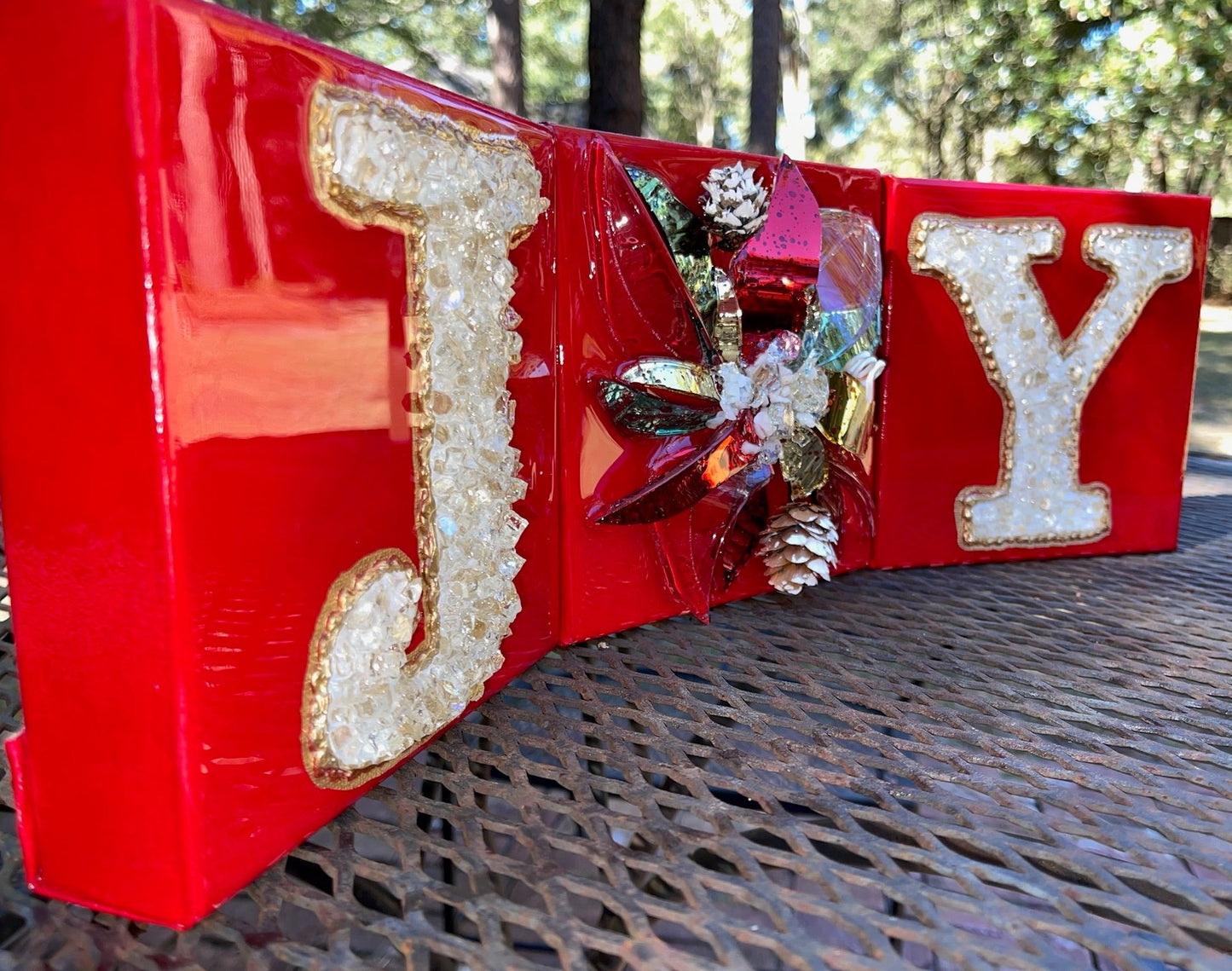 JOY in Red 6x6x18