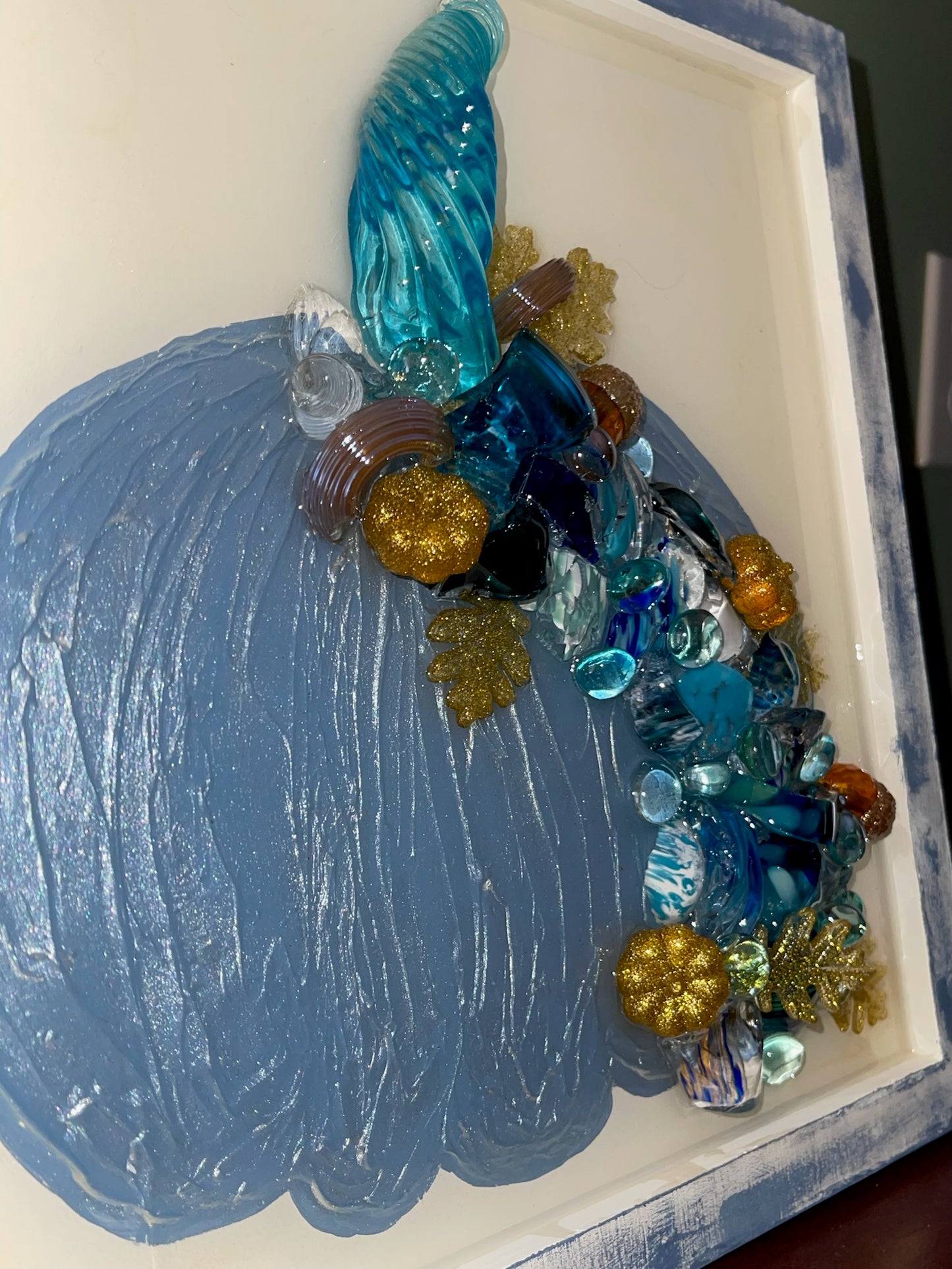 I See Your Blue - Pumpkin 12X12