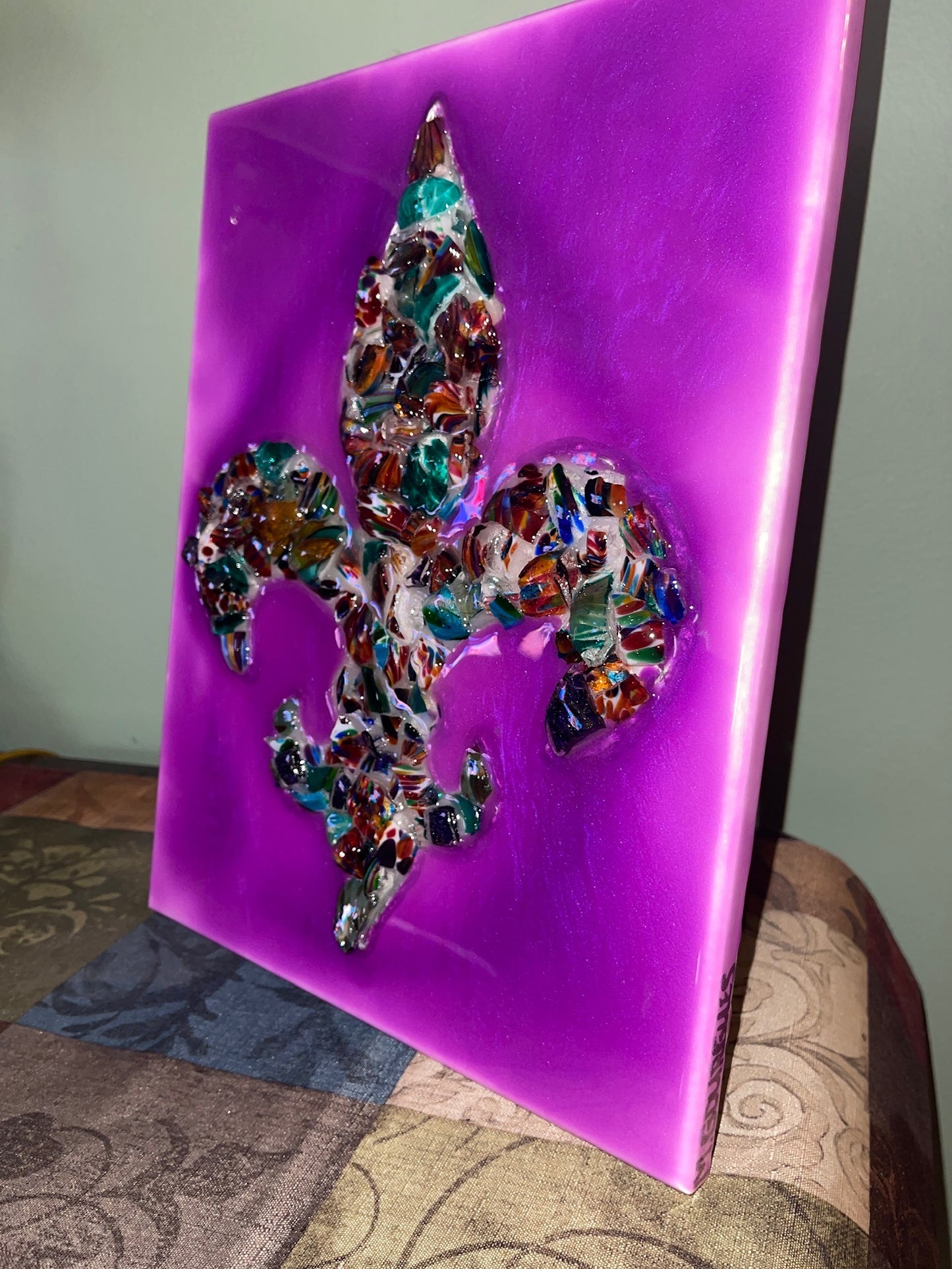Fleur De Lis Mardi Gras 11x14