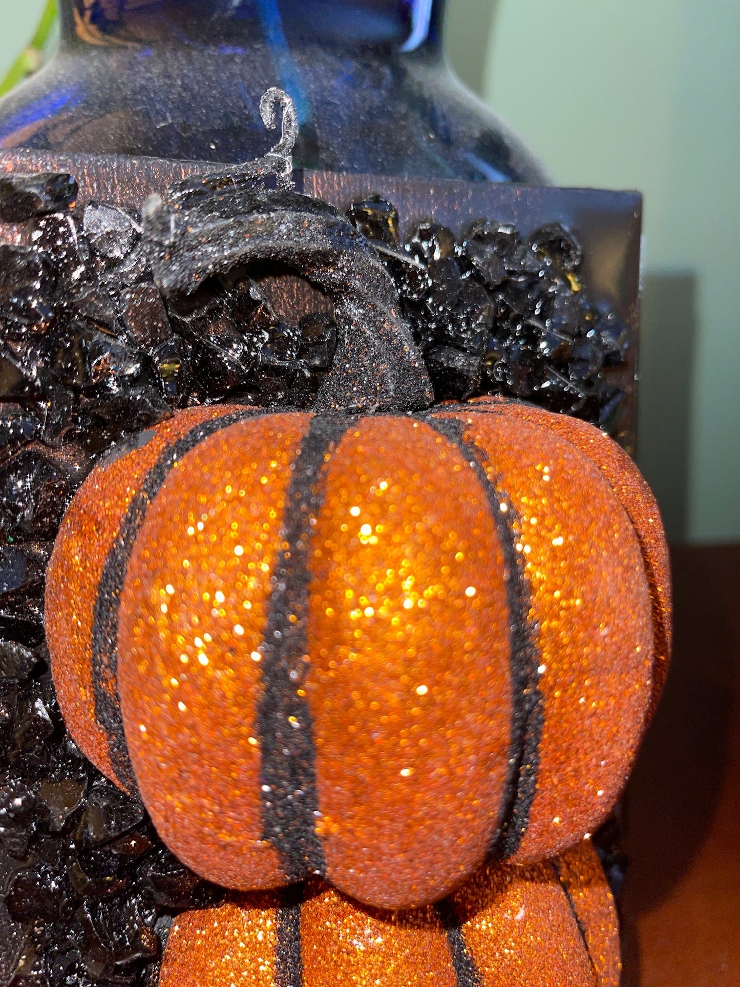 Pumpkin Stack Glass & Resin 5X7