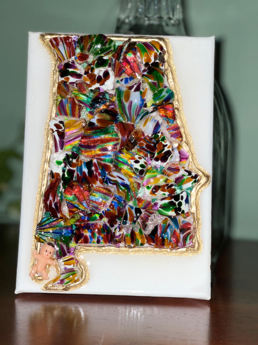 Alabama - Broken Mardi Gras 5x7