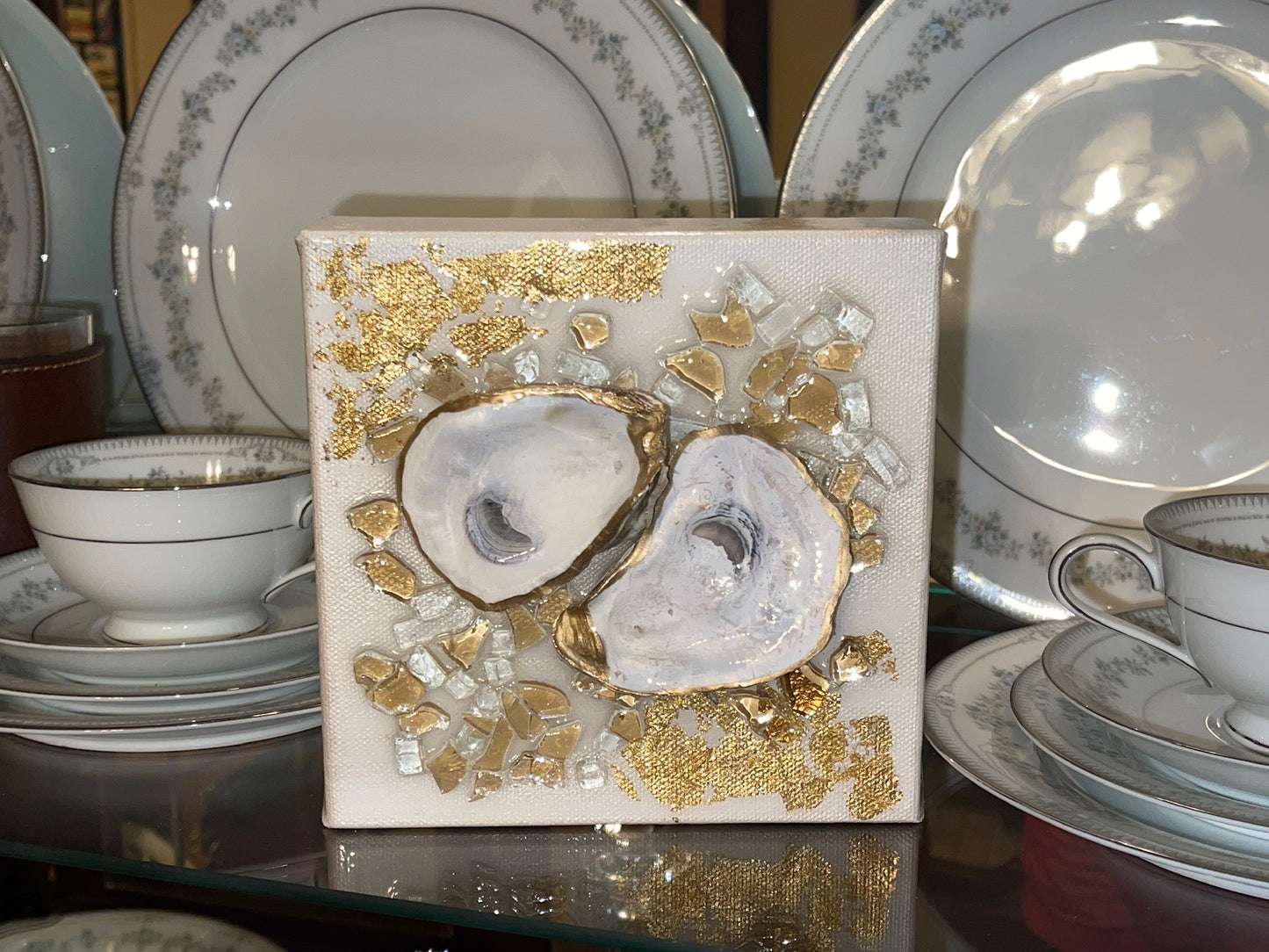 OYS Shell Double GLD LEAF 6X6