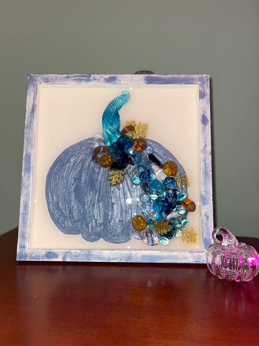 I See Your Blue - Pumpkin 12X12