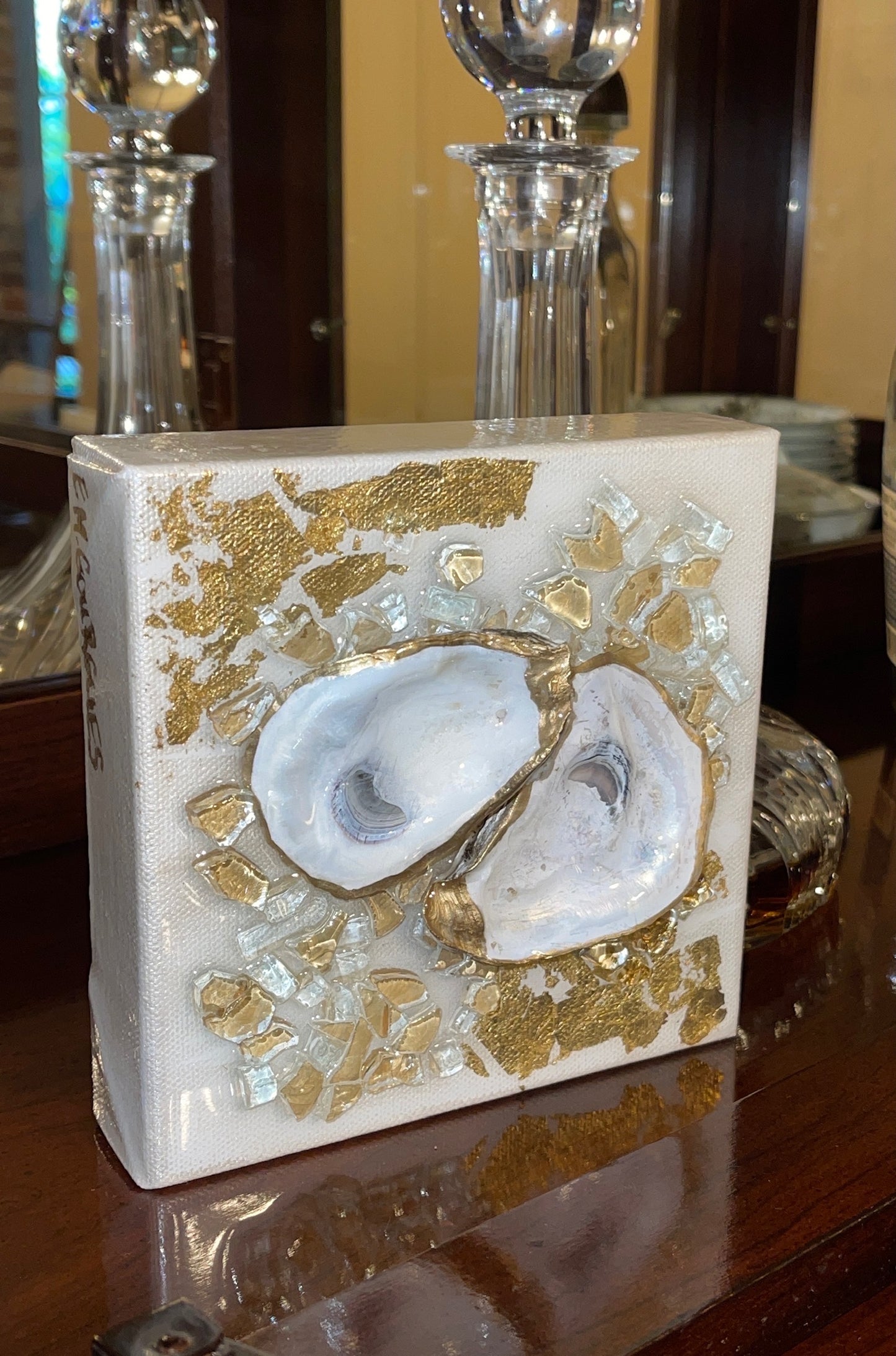 OYS Shell Double GLD LEAF 6X6