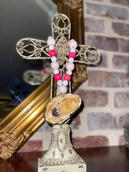 9" Blessing Beads - PinkWhite