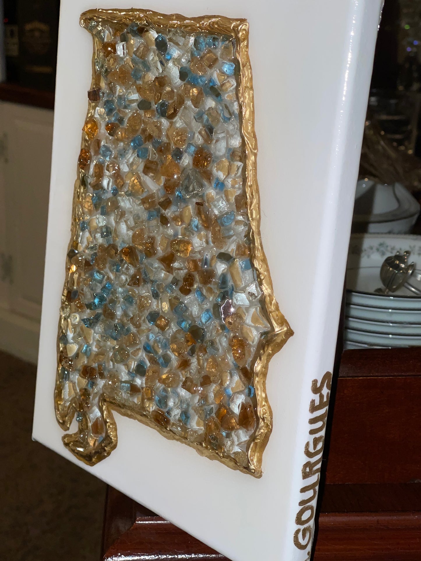 ALABAMA - Blue-Brown 11x14