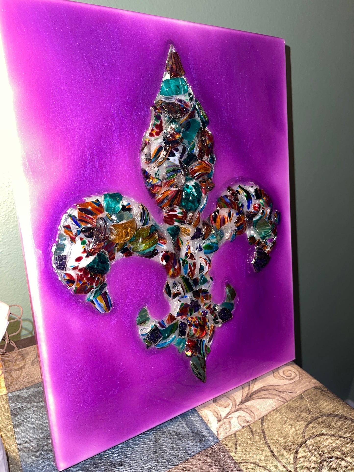 Fleur De Lis Mardi Gras 11x14