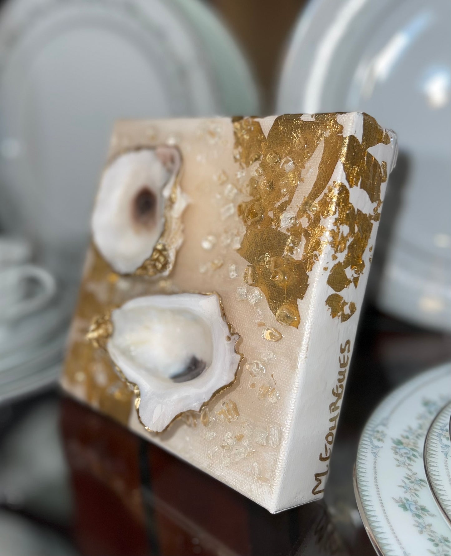 OYS Shell Double GLD LEAF 6X6