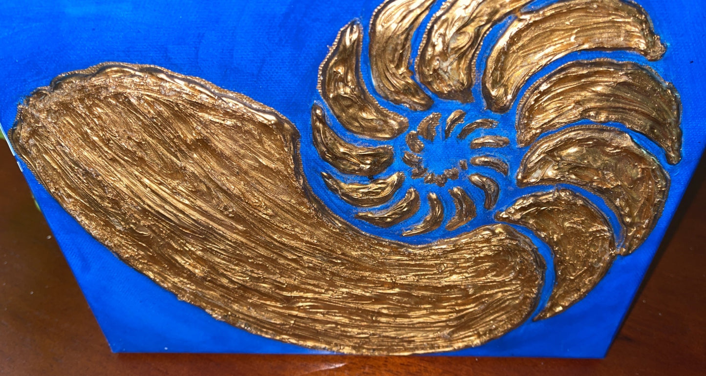 Seashell Mixed Media 8x10