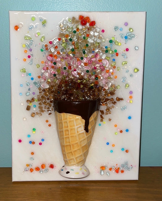 Melted Summer Ice cream 11x14