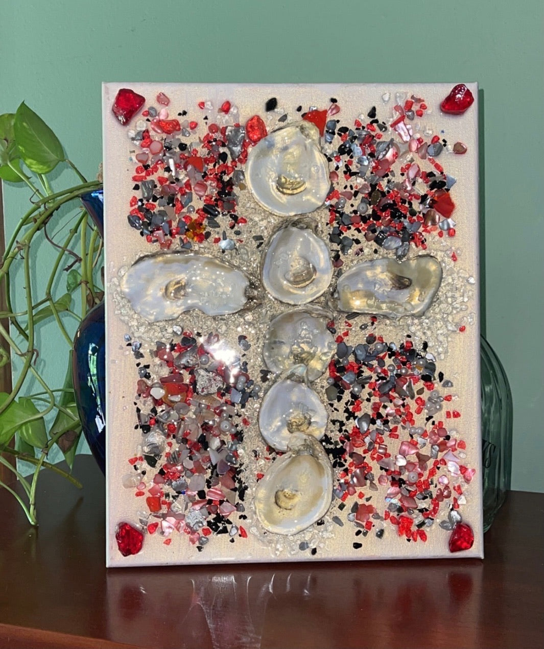 CROSS - OYS Shell & Glass - Bleeding Love 11X14