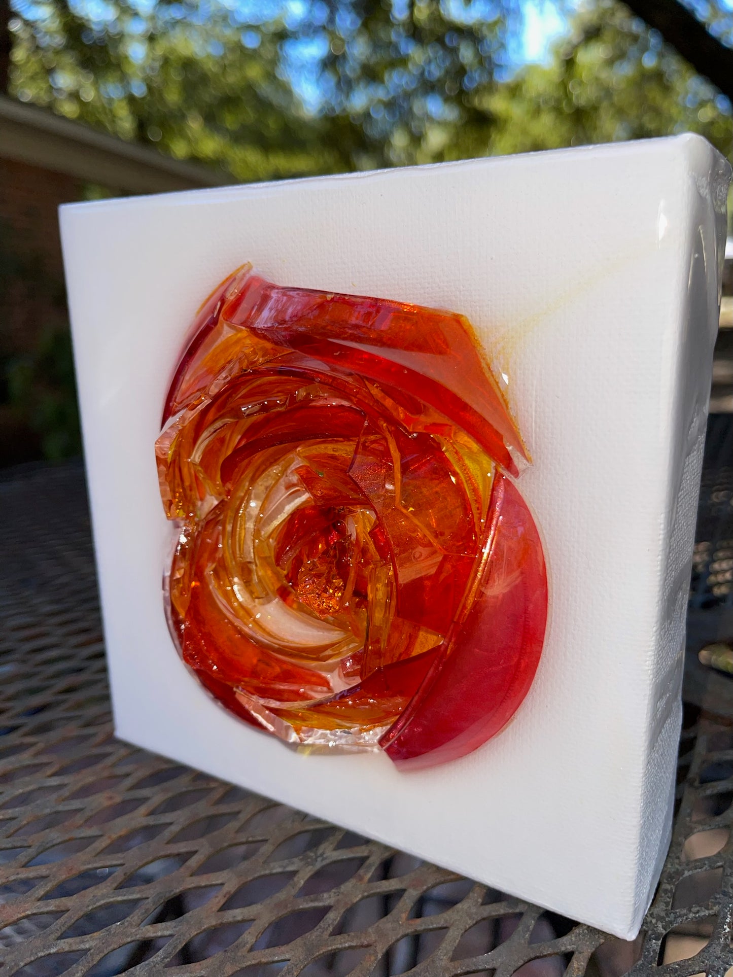 Bleeding Love Red Rose - 6x6