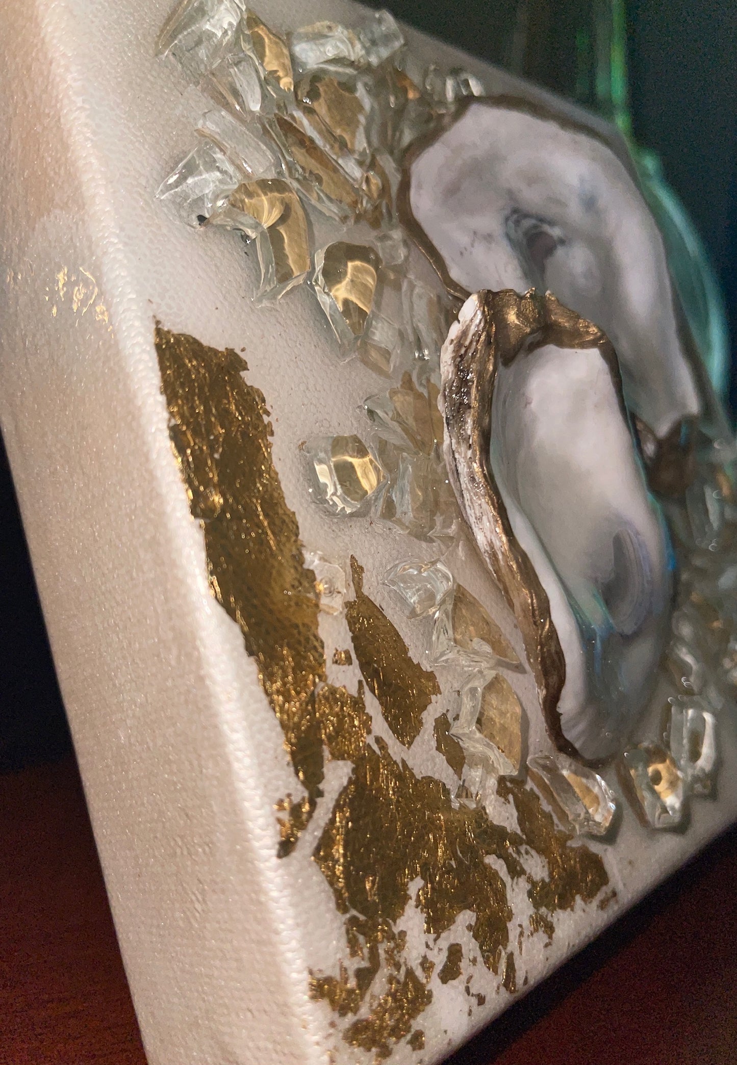 OYS Shell Double GLD LEAF 6X6