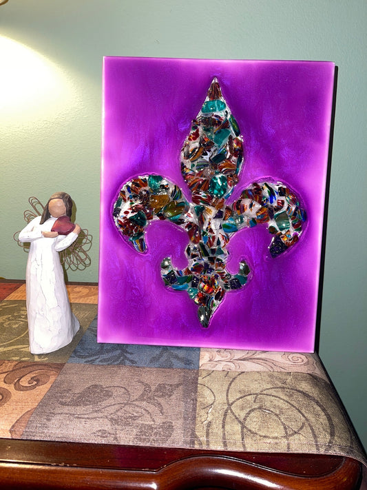 Fleur De Lis Mardi Gras 11x14